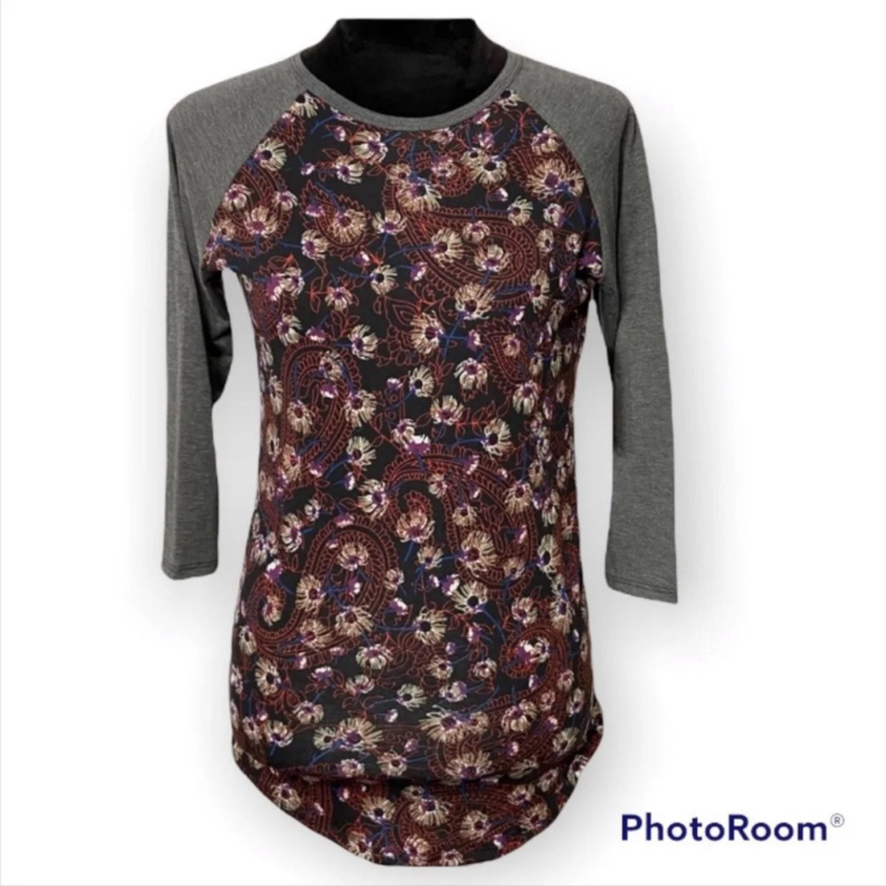 LuLaRoe Randy NWT top floral paisley multicolor size xxs